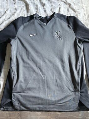 Nike Black Dri-FIT Baseball Pullover Sweatshirt